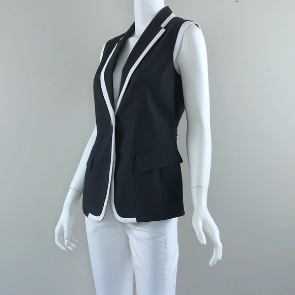 {Etcetera} “Deuce” Black & White Vest, $275 - Picture 5 of 9